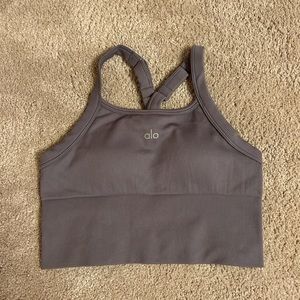 Alo Yoga Seamless ribbed bra tank
